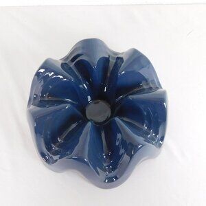 Vintage Frankoma Pottery Baker Casserole Soup Tureen Warmer Stand Base WA1 Blue